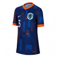 Netherlands Matthijs de Ligt #3 Replica Away Shirt Ladies Euro 2024 Short Sleeve